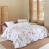 HOUSSE DE COUETTE FLEURIE FOLIOLE ROSE