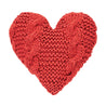 COUSSIN COEUR EN TRICOT ROUGE CINNAMON