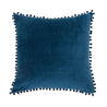 COUSSIN EN VELOURS BLEU VELVET