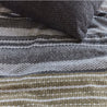 STRIPED FLANNEL DUVET COVER GEPPETTO GRAY