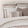 IVORY AND GRENOBLE TAUPE DUVET COVER