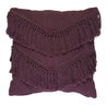 COUSSIN PRUNE AVEC FRANGES HEATHER