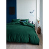 DARK GREEN ORGANIC COTTON DUVET COVER