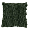 DARK GREEN BUBBLE KNITTED EUROPEAN PILLOW