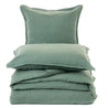 HOUSSE DE COUETTE EN LIN VERT SAUGE LINEN