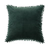 COUSSIN EN VELOURS VERT FONCÉ VELVET