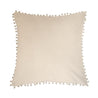 CREAM VELVET VELVET CUSHION 